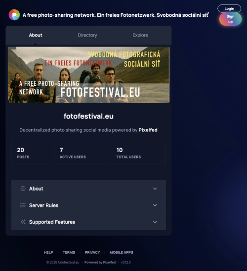 Sociální síť fotofestival.eu